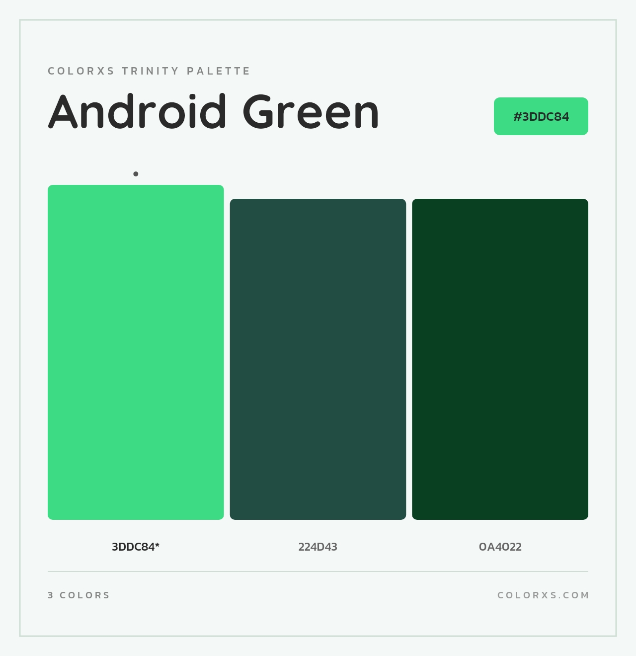 Android Green - Colorxs Trinity Palette