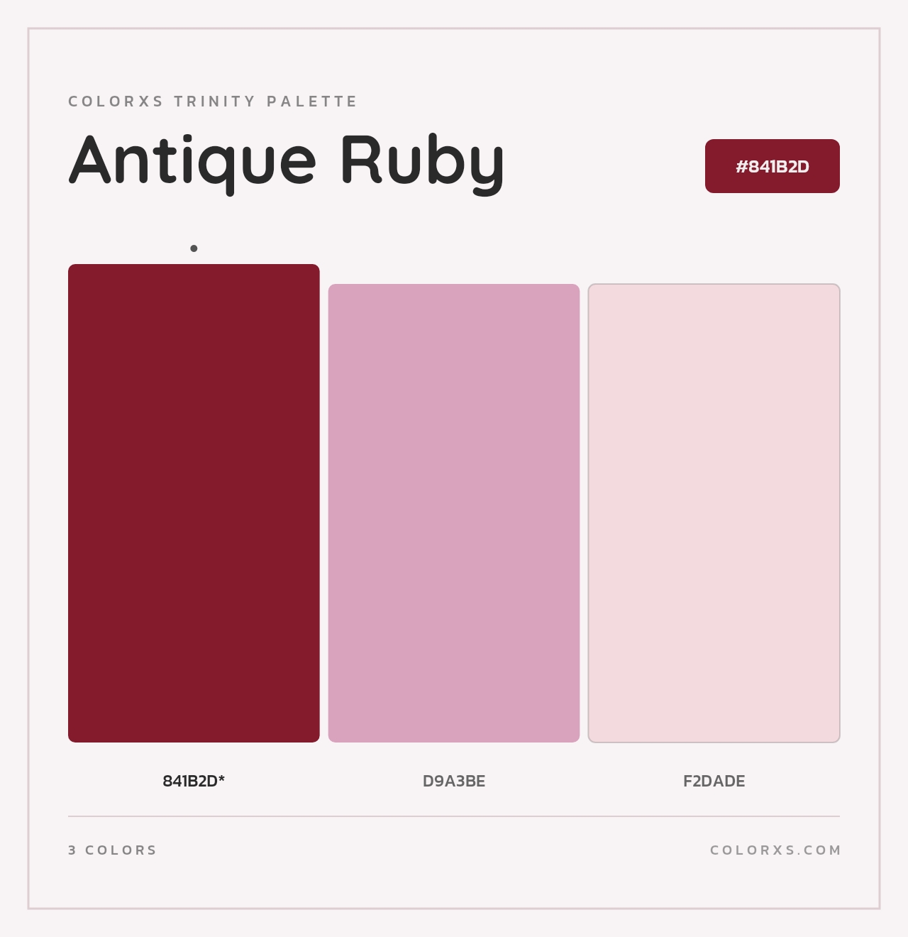 Antique Ruby - Colorxs Trinity Palette