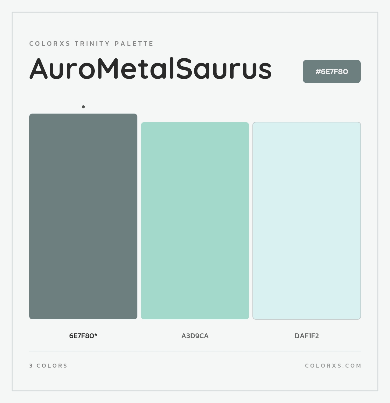 AuroMetalSaurus - Colorxs Trinity Palette