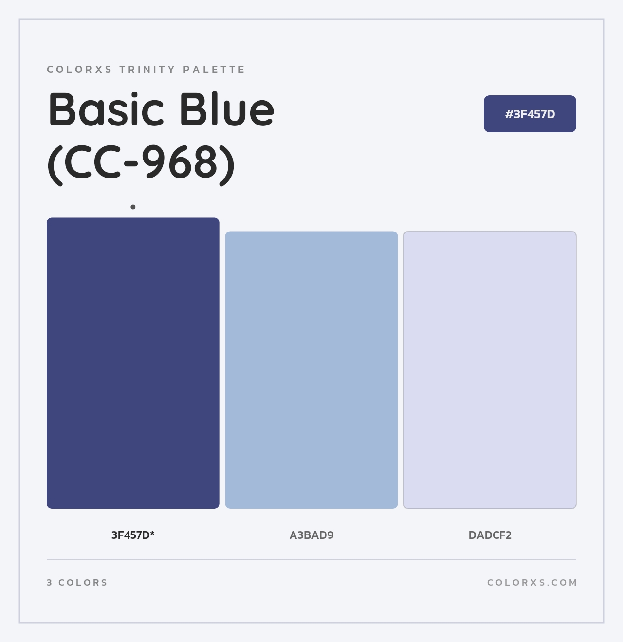 Basic Blue (CC-968) - Colorxs Trinity Palette