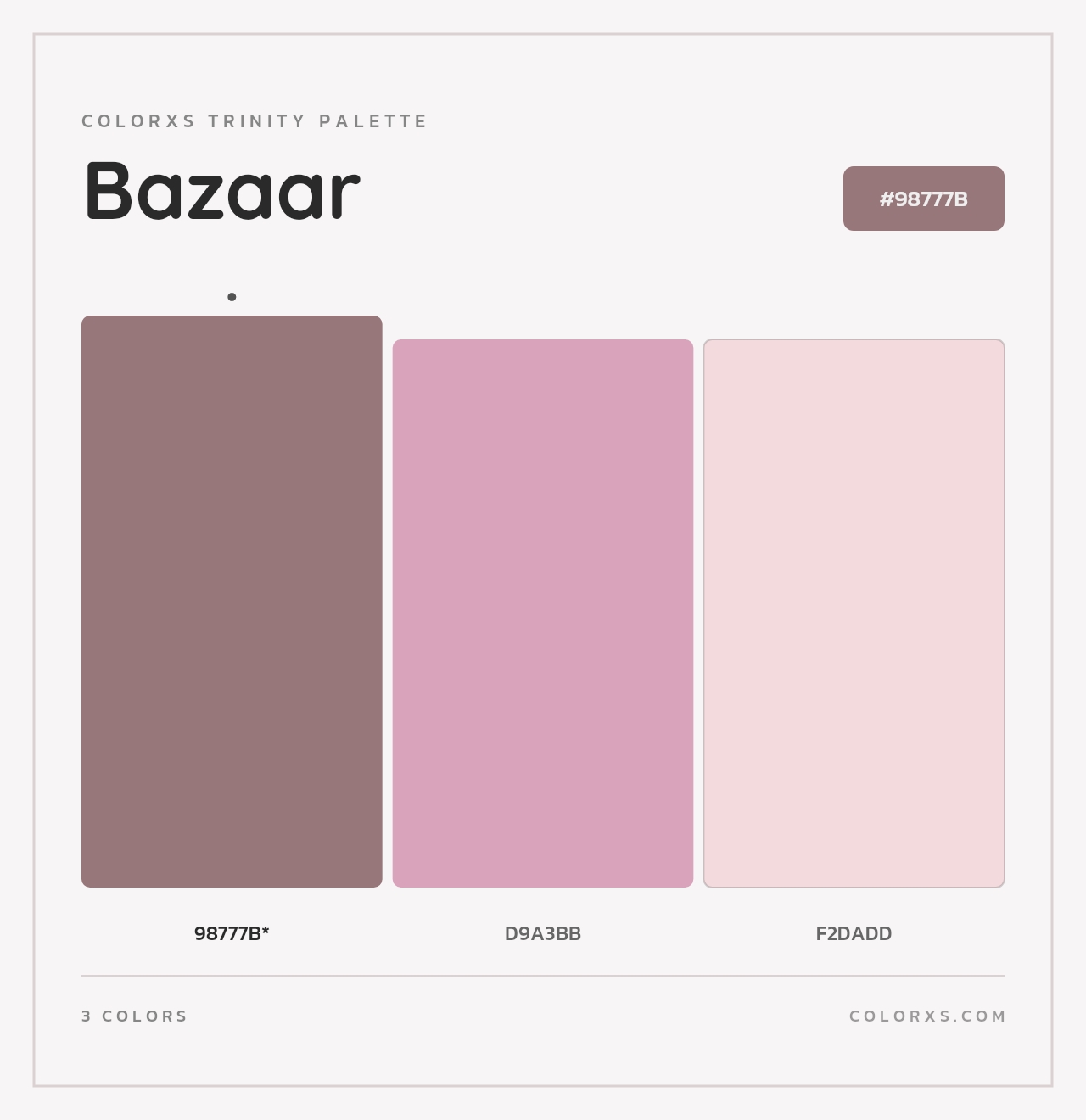 Bazaar - Colorxs Trinity Palette
