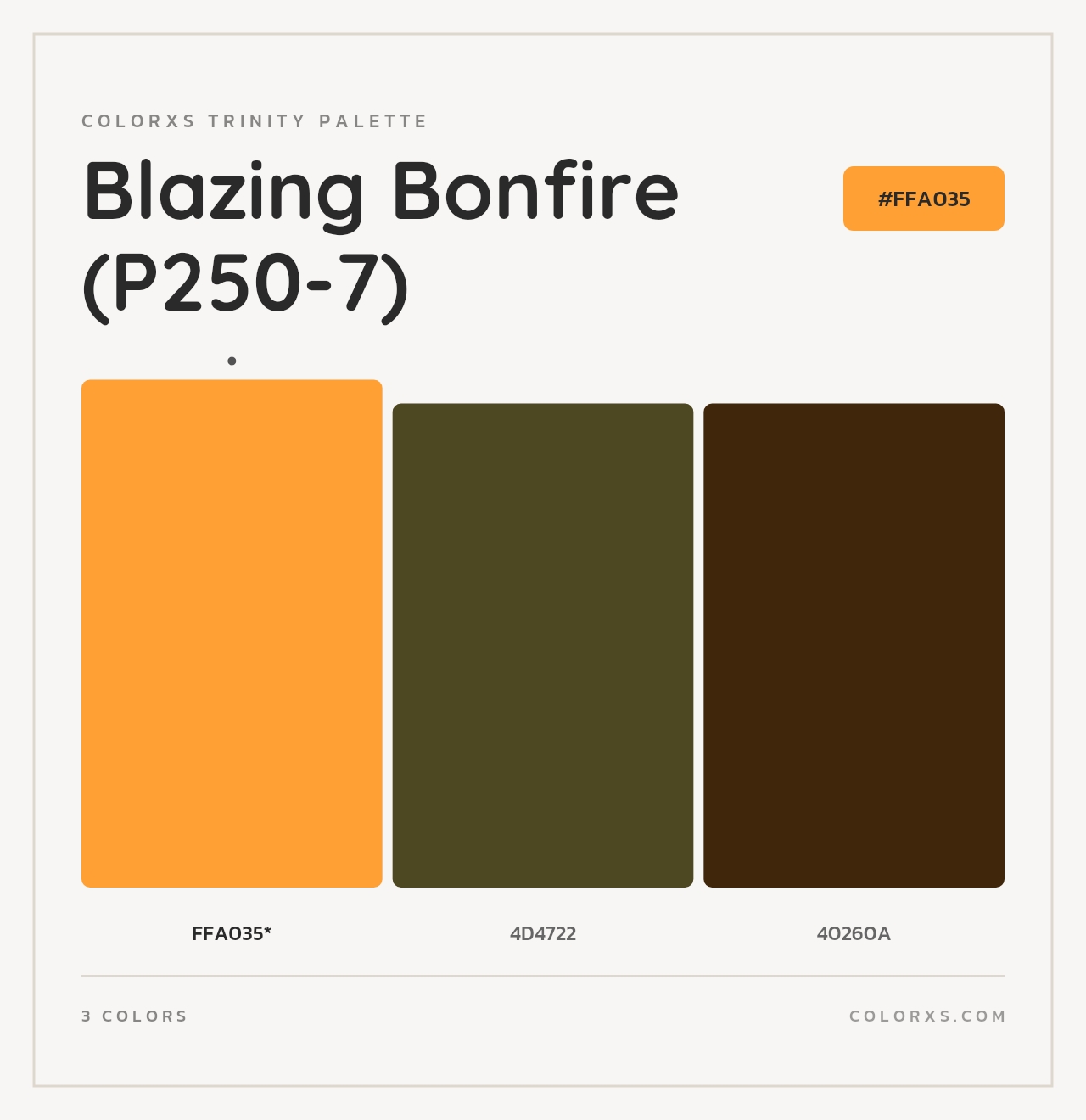 Blazing Bonfire (P250-7) - Colorxs Trinity Palette
