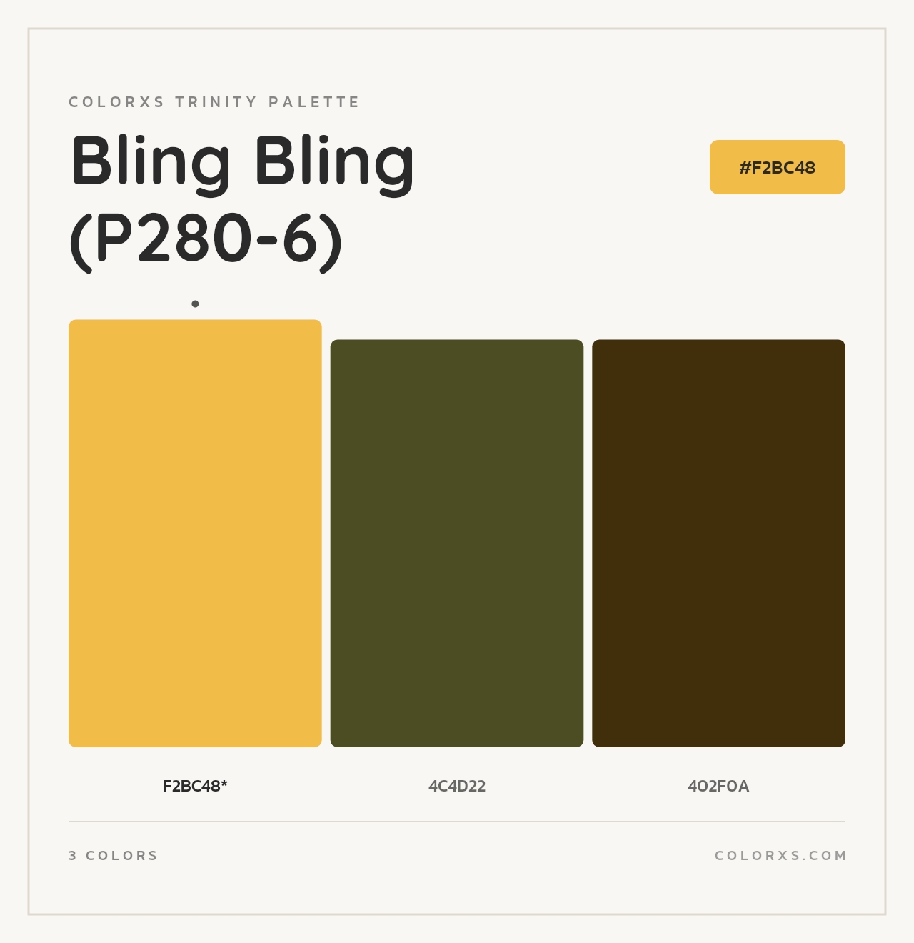Bling Bling (P280-6) - Colorxs Trinity Palette