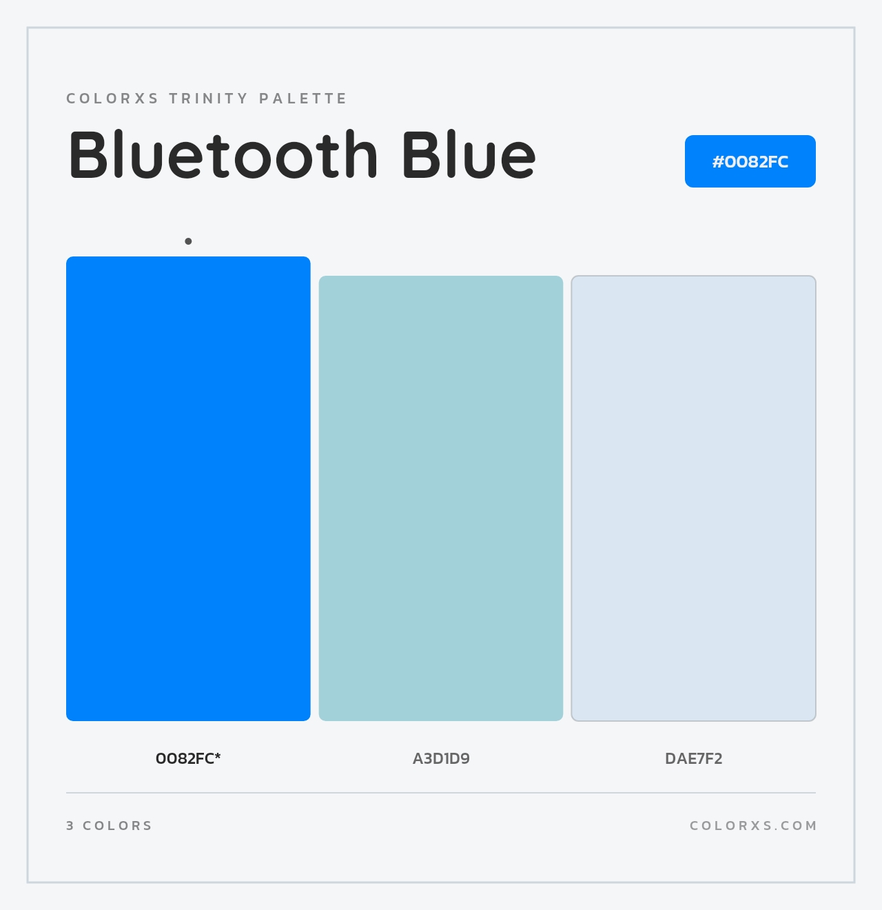 Bluetooth Blue - Colorxs Trinity Palette