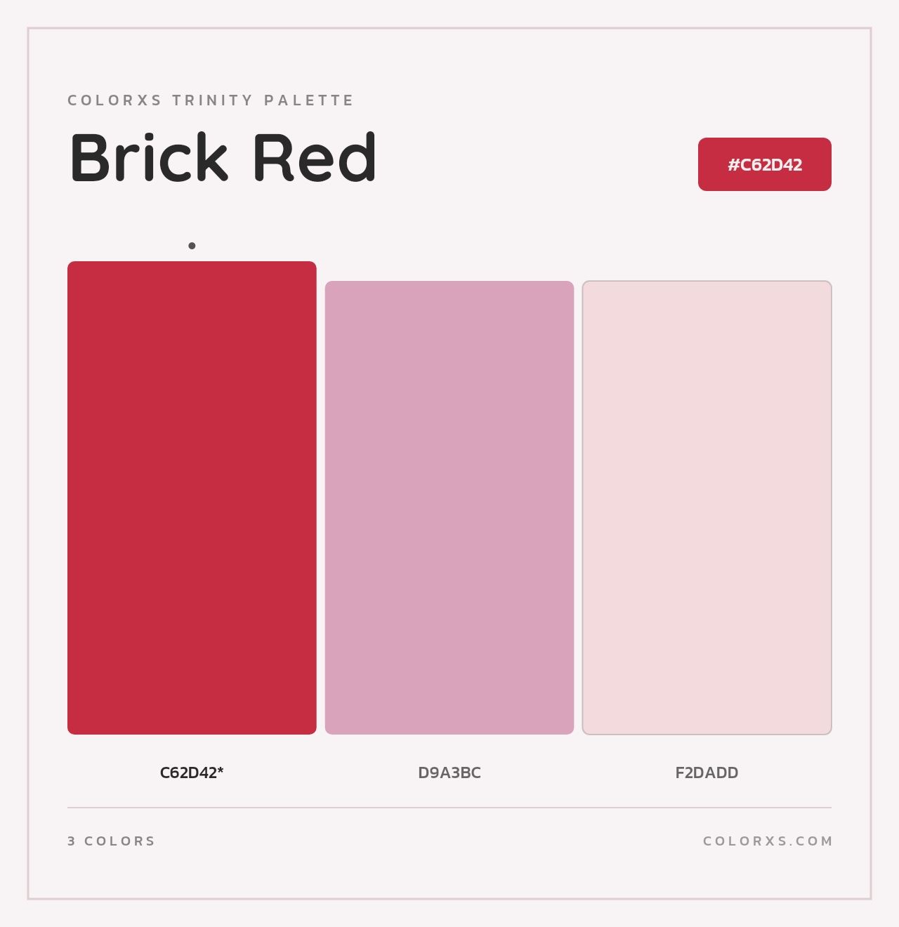 Brick Red - Colorxs Trinity Palette