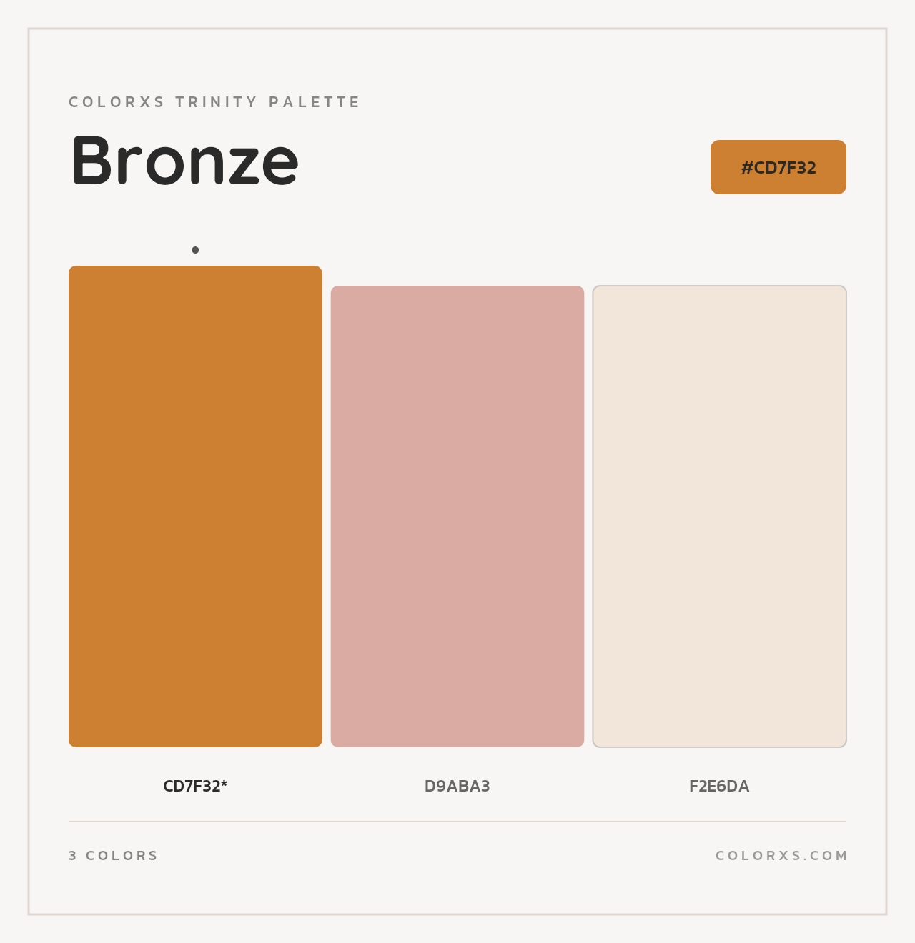 Bronze - Colorxs Trinity Palette