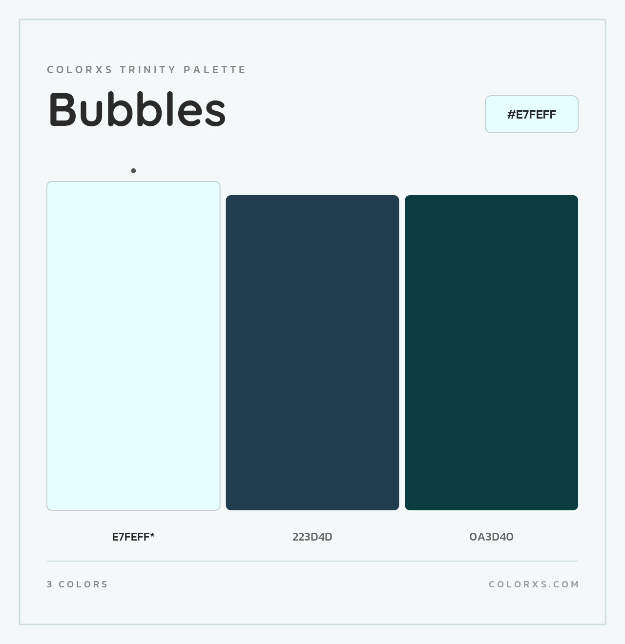 Bubbles - Colorxs Trinity Palette