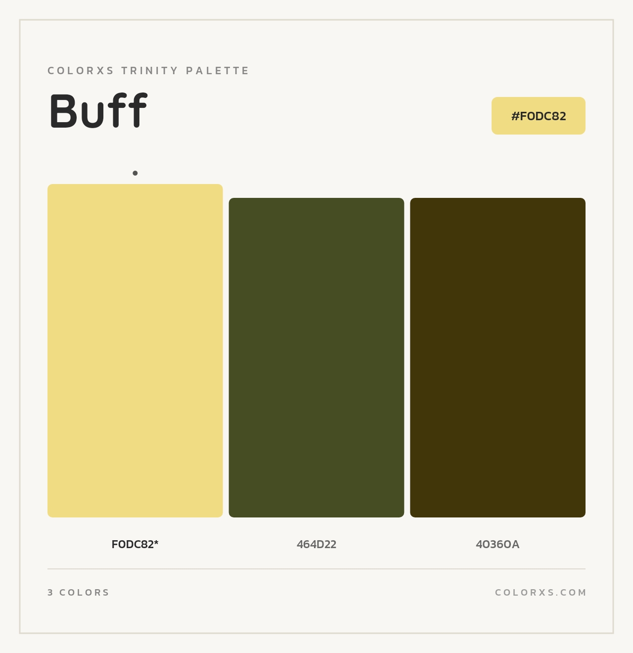 Buff - Colorxs Trinity Palette
