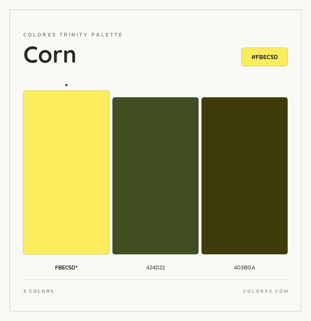 Corn - Colorxs Trinity Palette