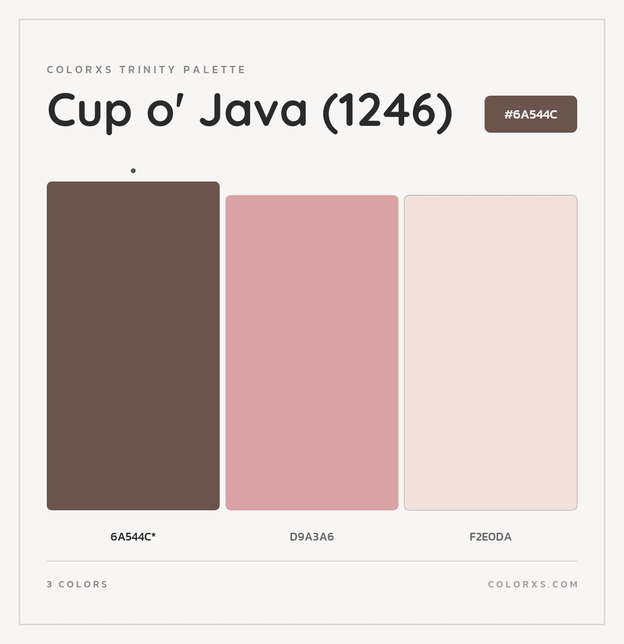 Cup o' Java (1246) - Colorxs Trinity Palette