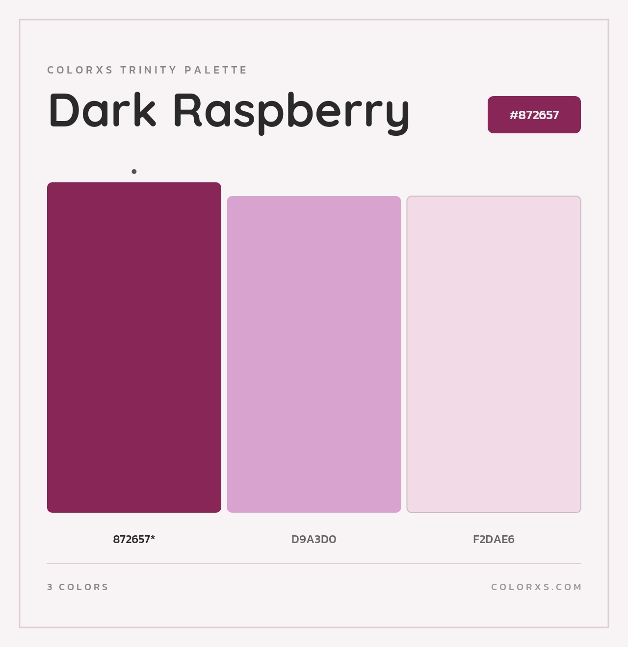 Dark Raspberry - Colorxs Trinity Palette