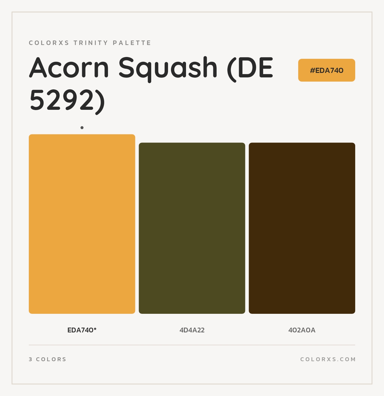 Acorn Squash (DE 5292) - Colorxs Trinity Palette