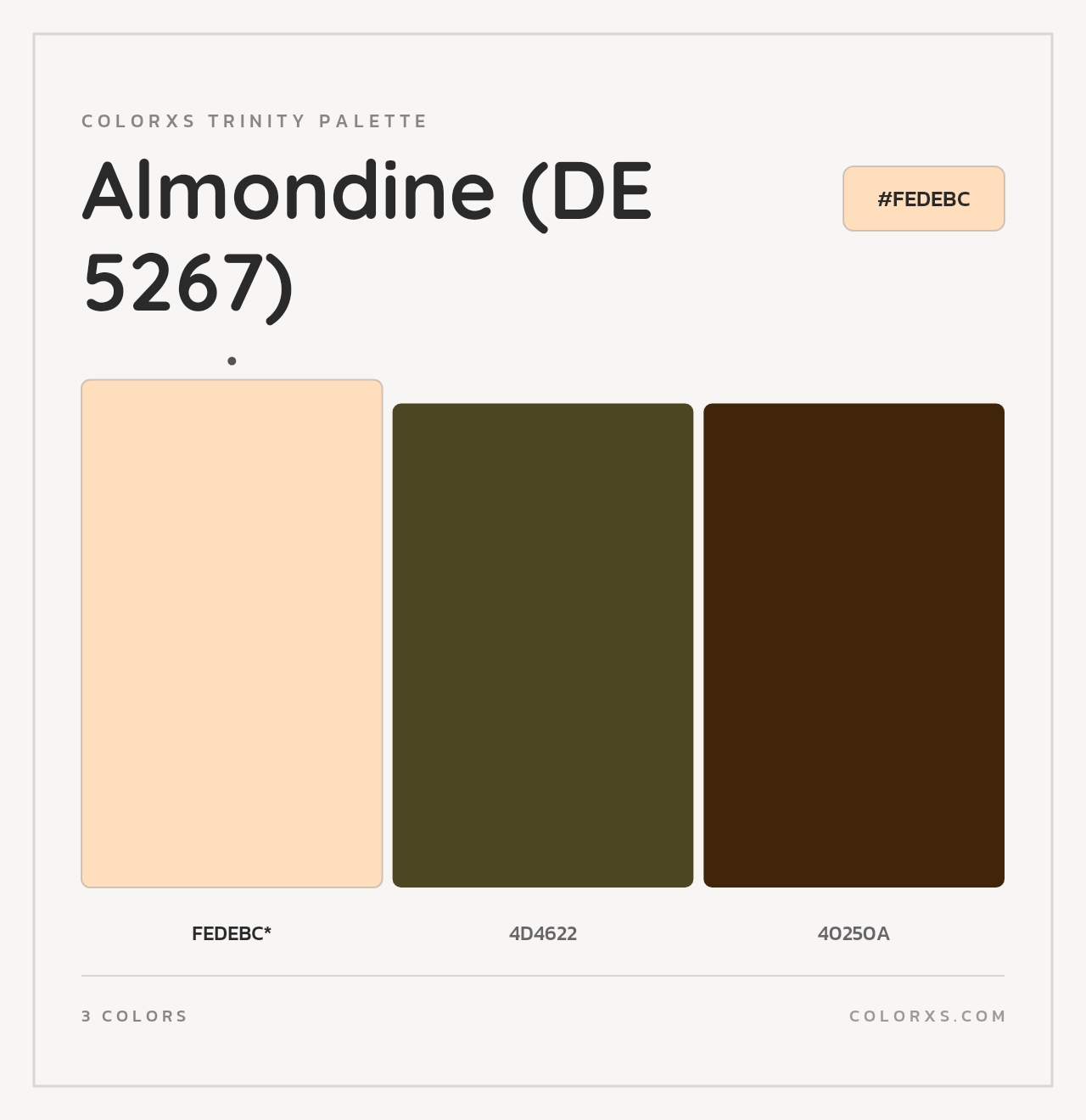 Almondine (DE 5267) - Colorxs Trinity Palette