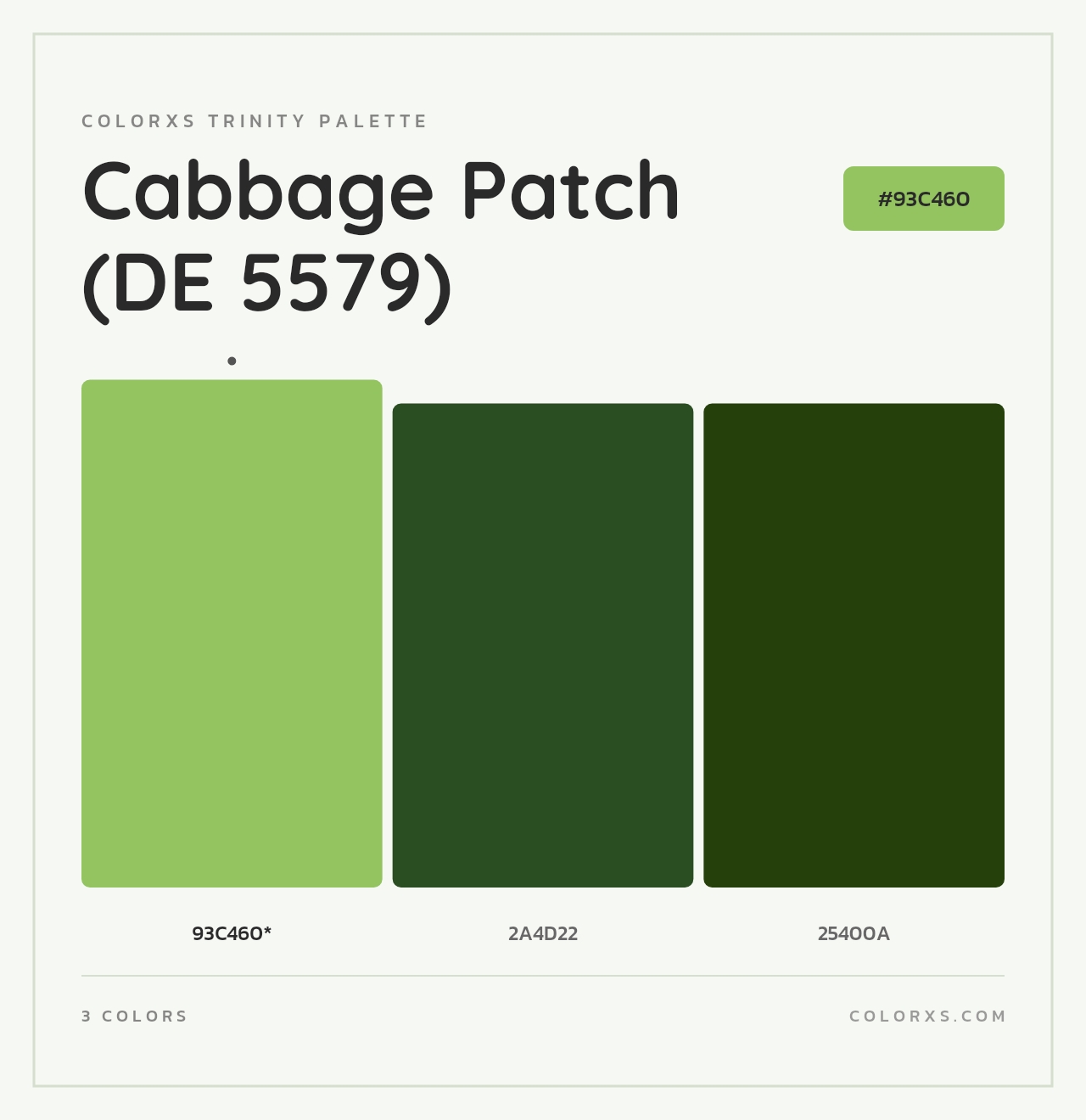 Cabbage Patch (DE 5579) - Colorxs Trinity Palette