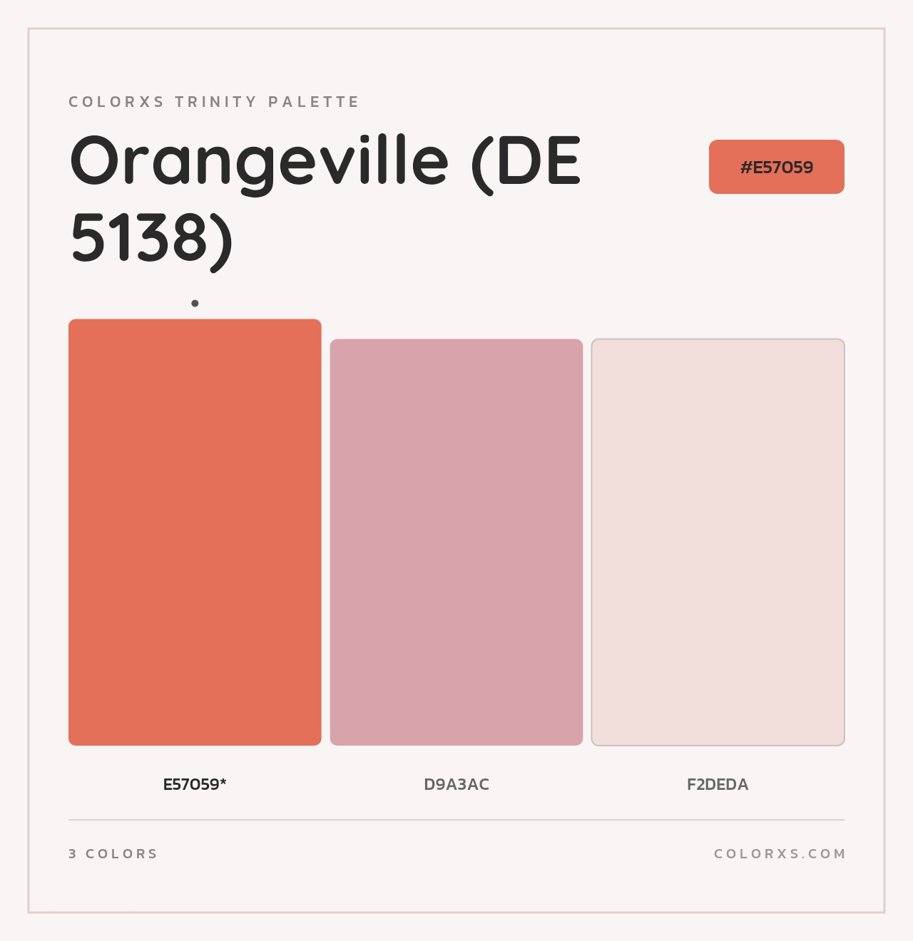 Orangeville (DE 5138) - Colorxs Trinity Palette