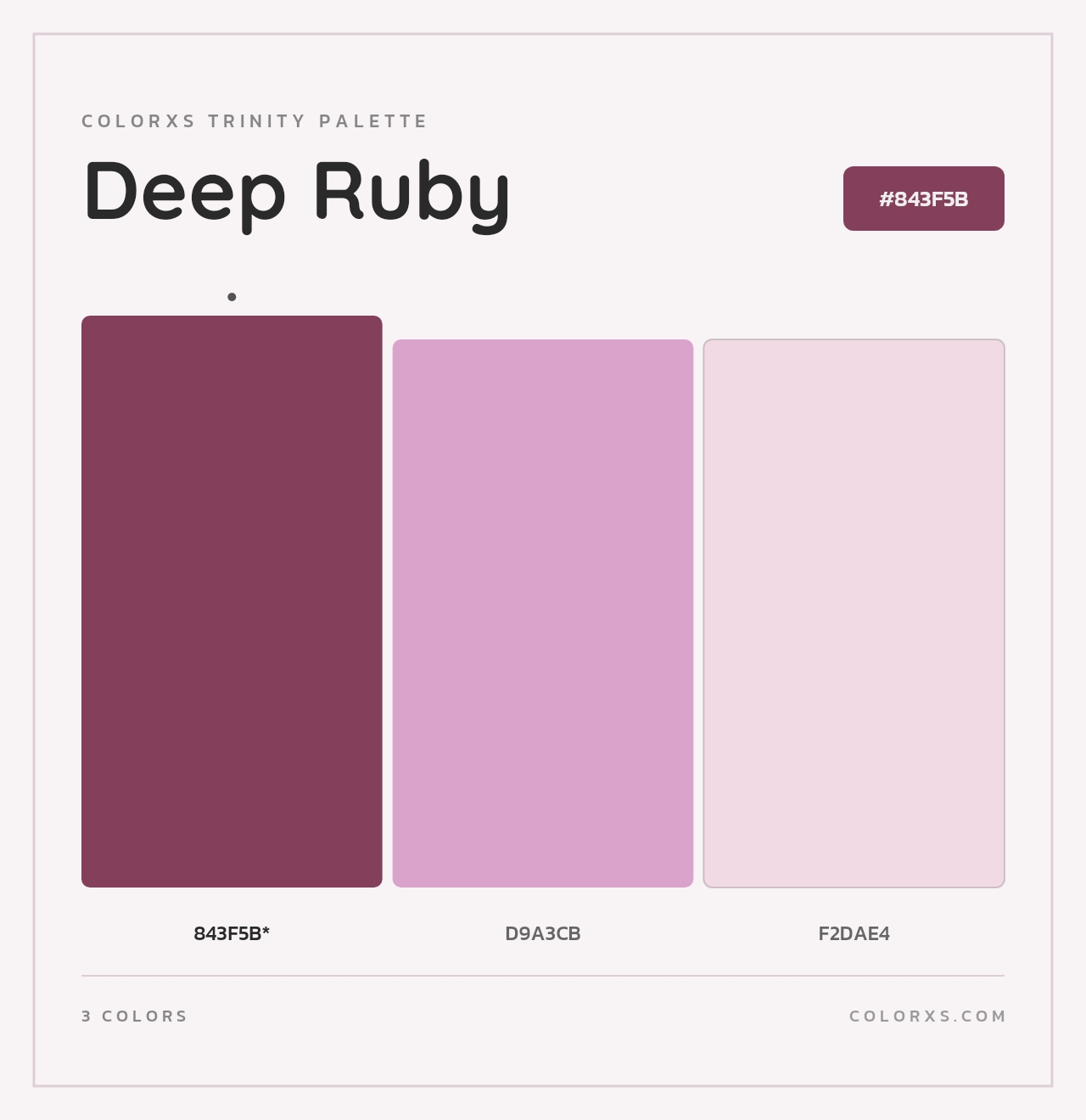 Deep Ruby - Colorxs Trinity Palette