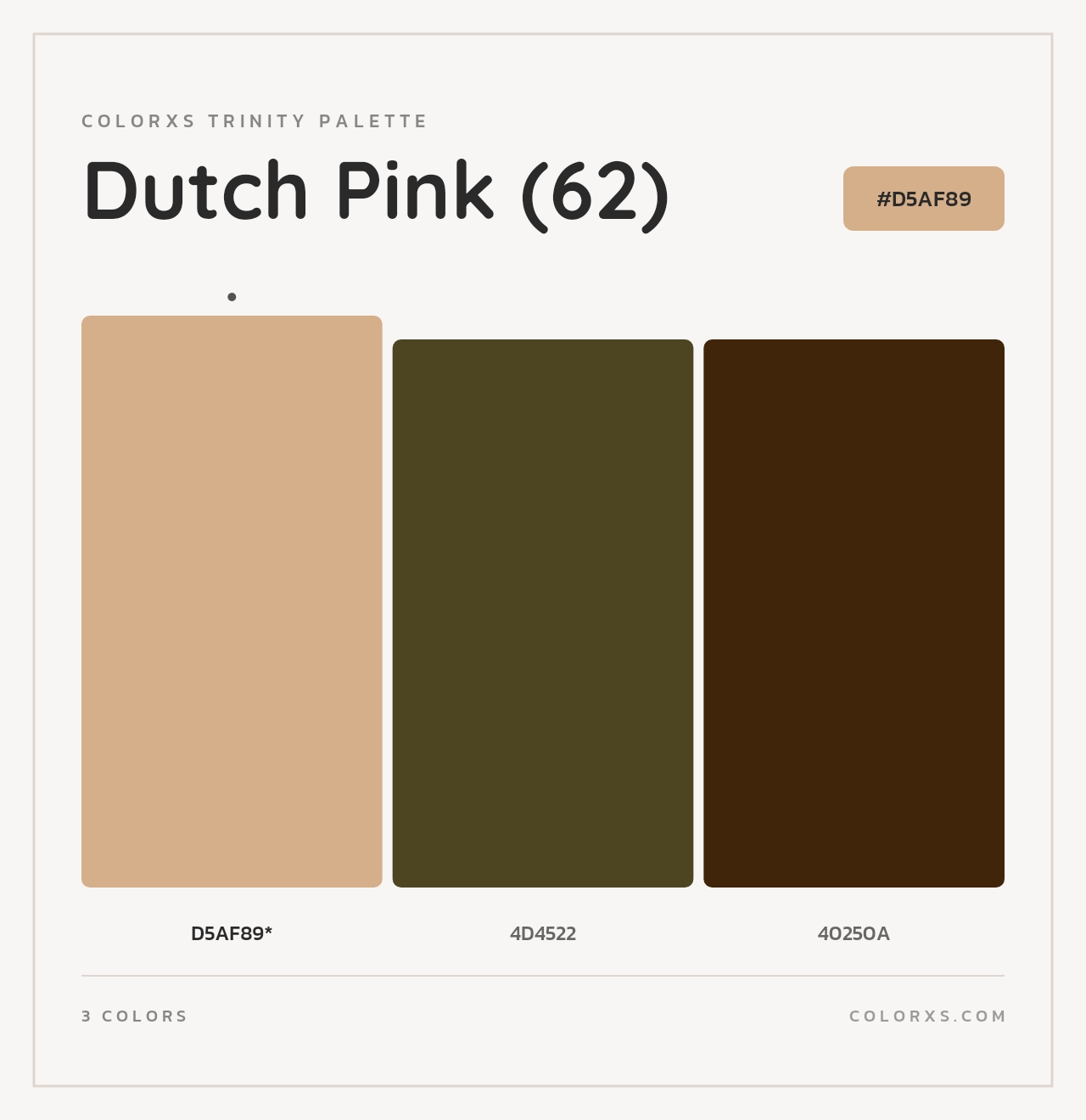 Dutch Pink (62) - Colorxs Trinity Palette