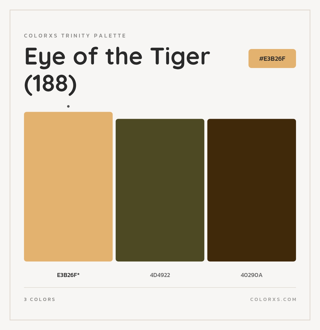 Eye of the Tiger (188) - Colorxs Trinity Palette