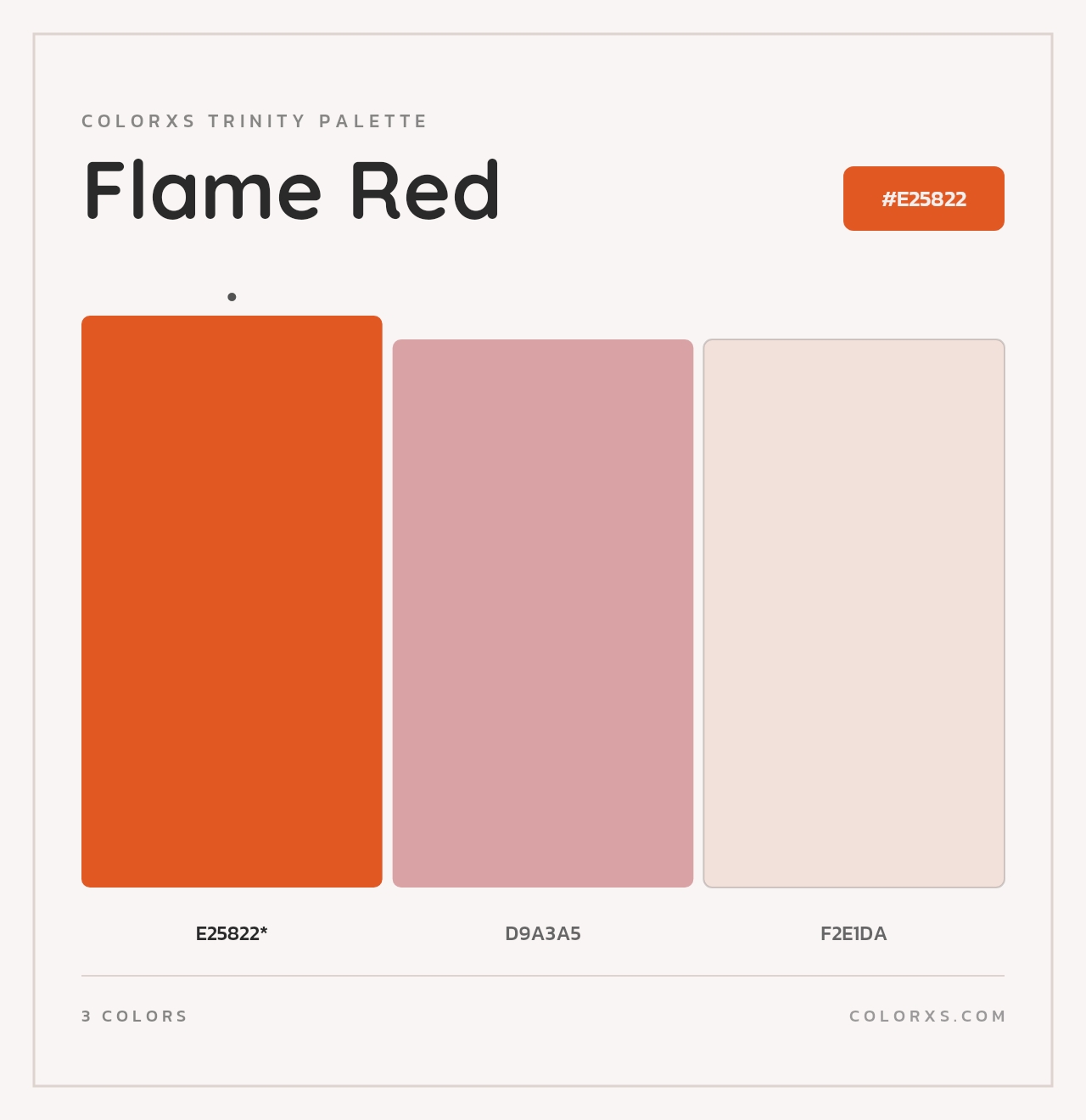 Flame Red - Colorxs Trinity Palette