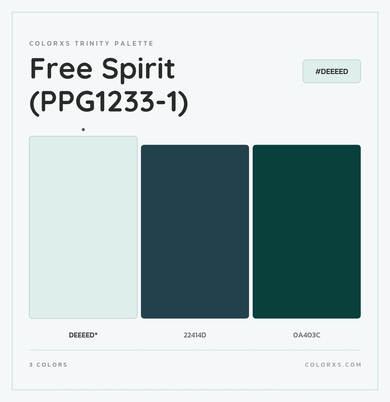 Free Spirit (PPG1233-1) - Colorxs Trinity Palette