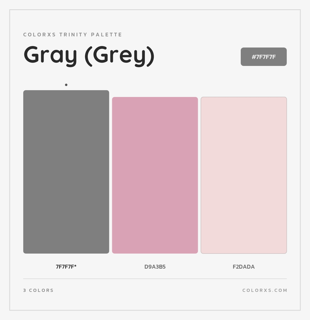 Gray (Grey) - Colorxs Trinity Palette