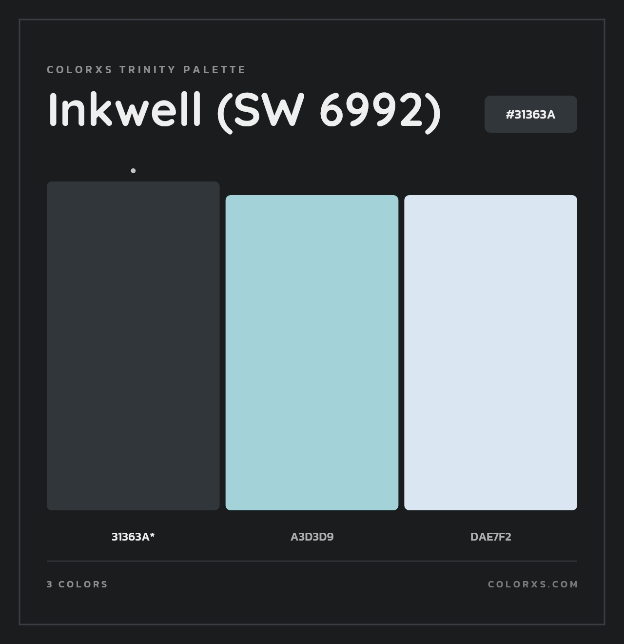 Inkwell (SW 6992) - Colorxs Trinity Palette