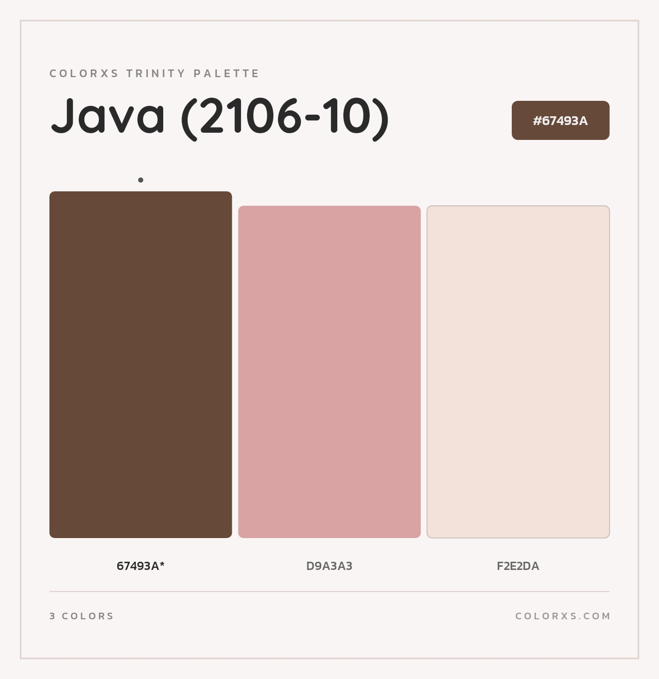 Java (2106-10) - Colorxs Trinity Palette