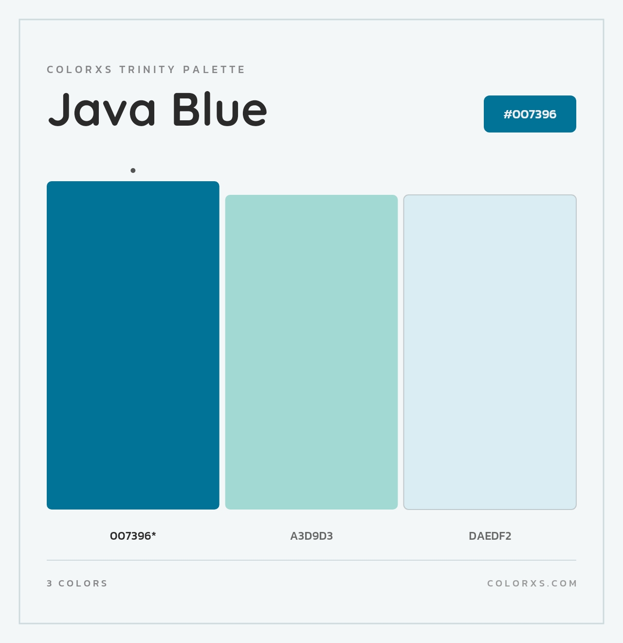 Java Blue - Colorxs Trinity Palette