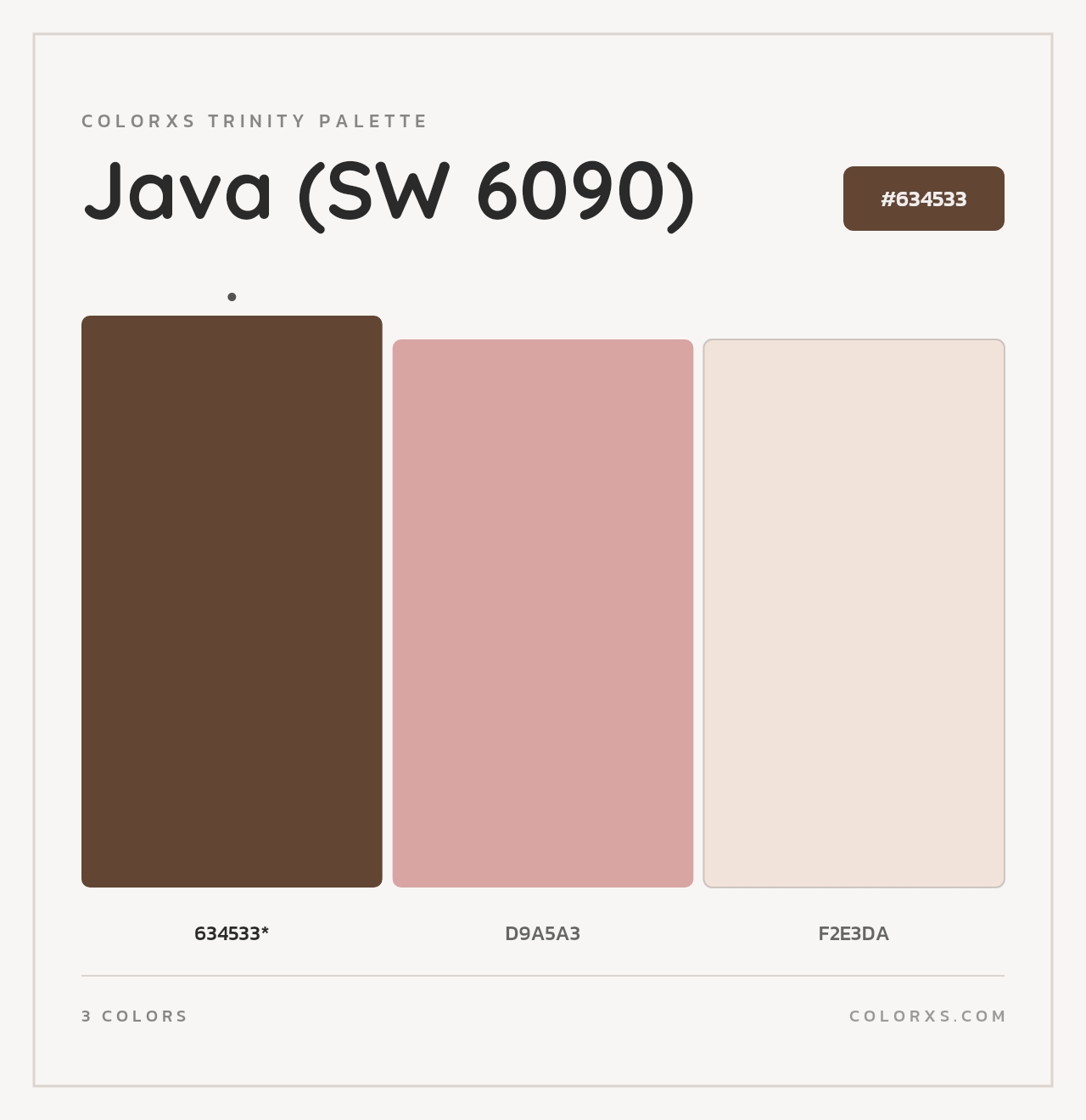 Java (SW 6090) - Colorxs Trinity Palette