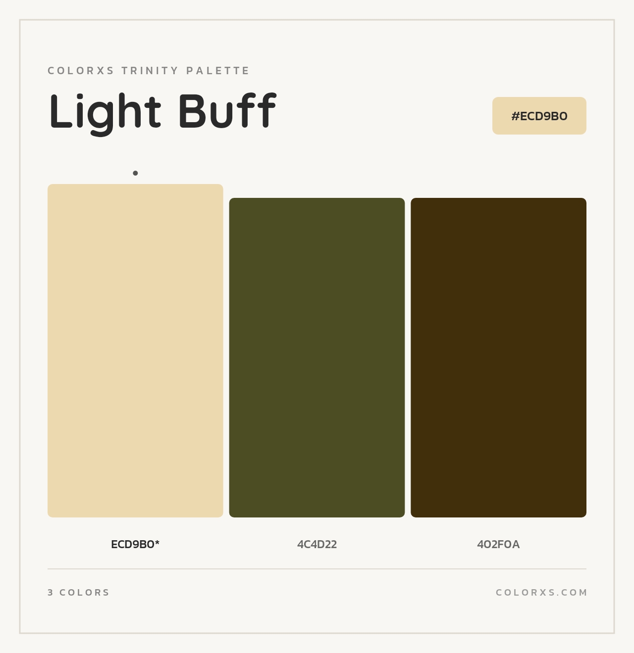 Light Buff - Colorxs Trinity Palette