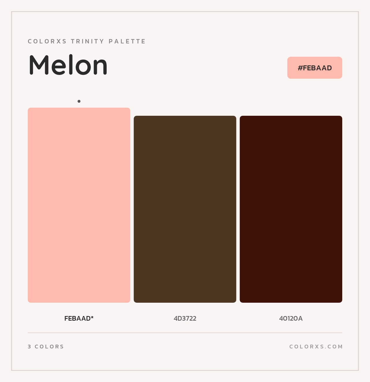 Melon - Colorxs Trinity Palette