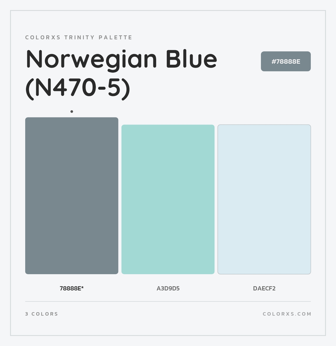 Norwegian Blue (N470-5) - Colorxs Trinity Palette