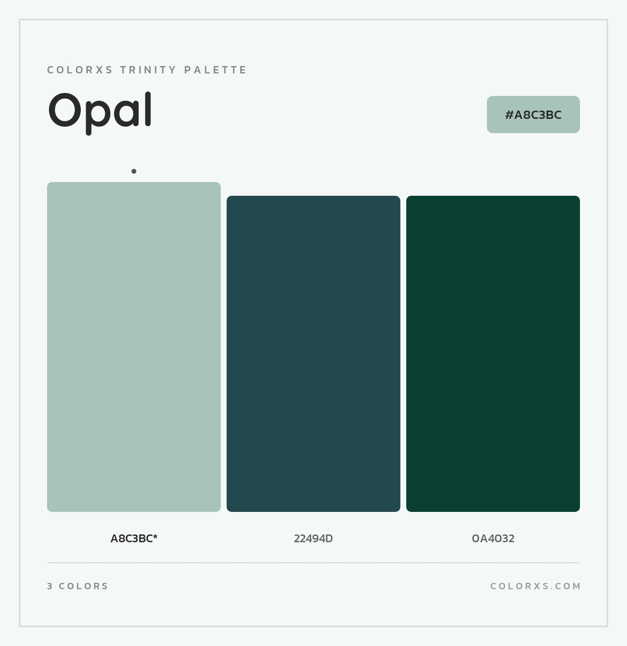 Opal - Colorxs Trinity Palette