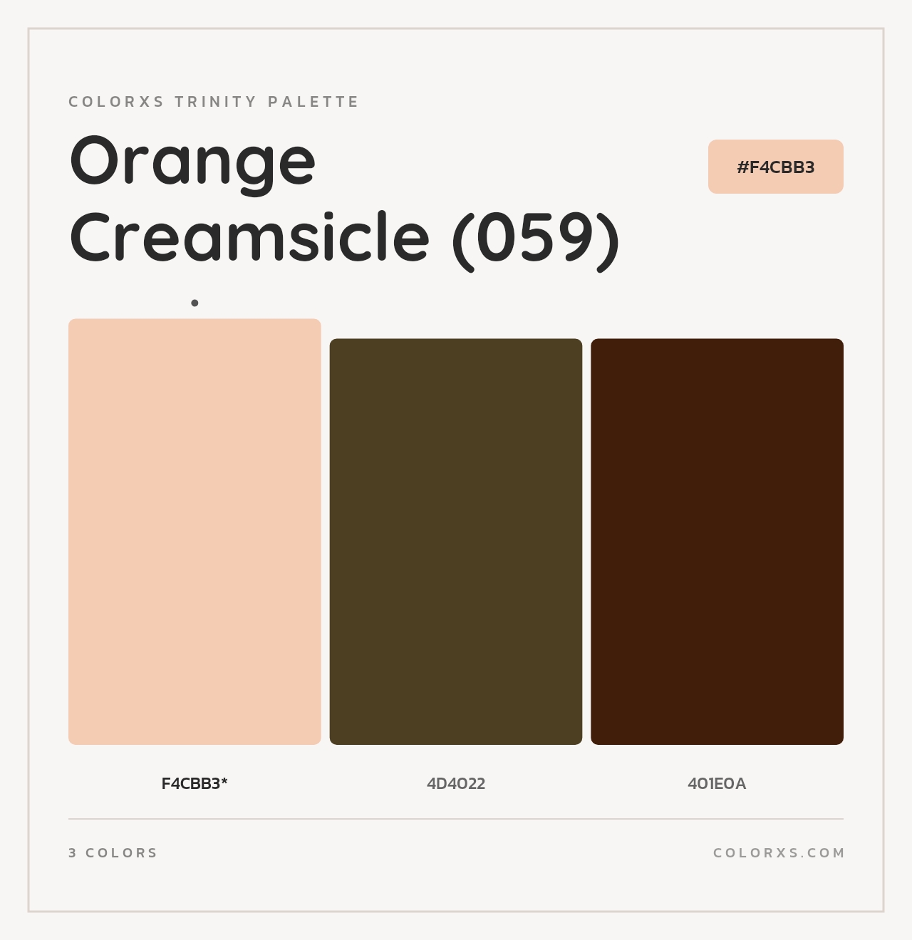 Orange Creamsicle (059) - Colorxs Trinity Palette