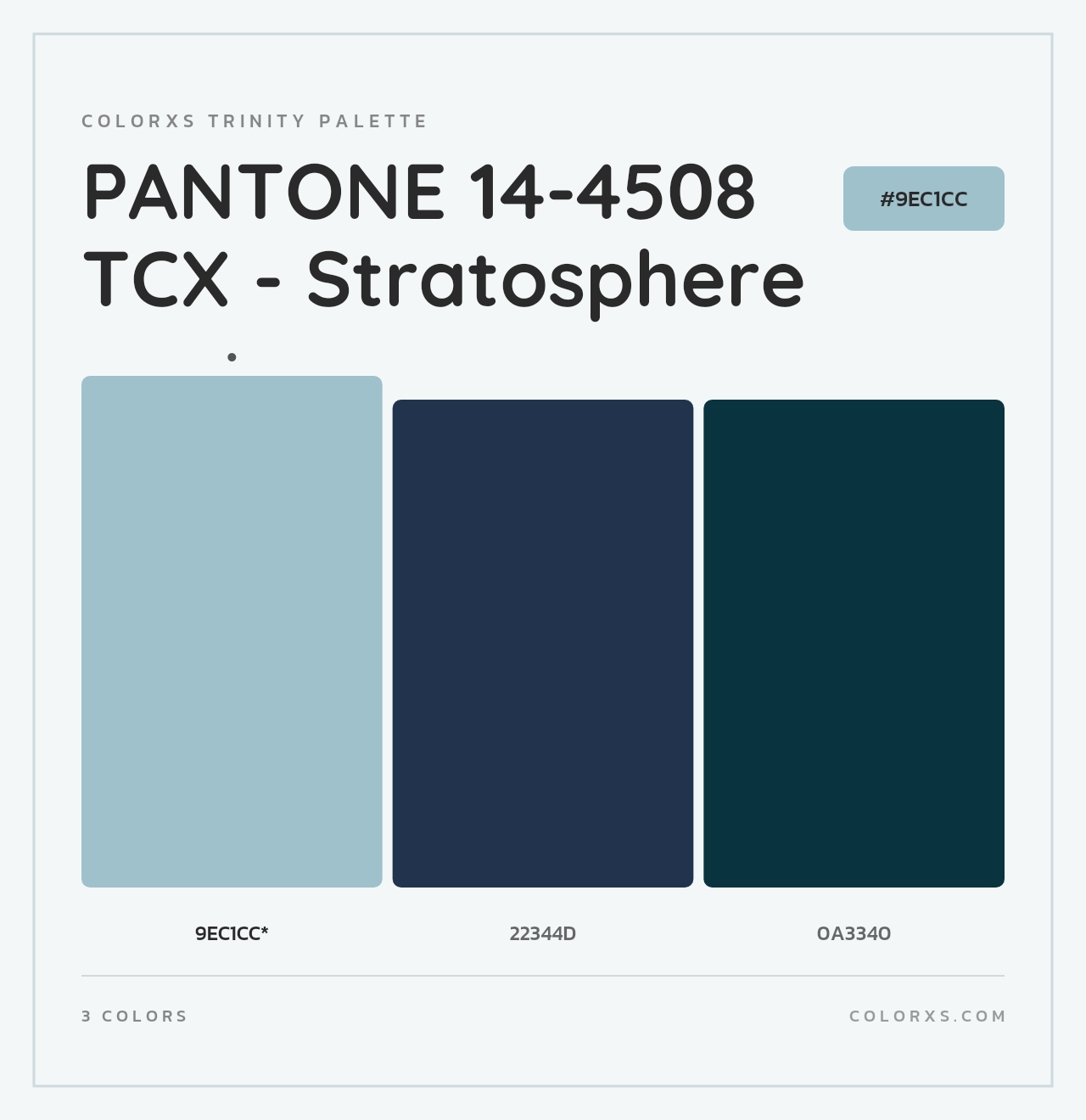 PANTONE 14-4508 TCX - Stratosphere - Colorxs Trinity Palette