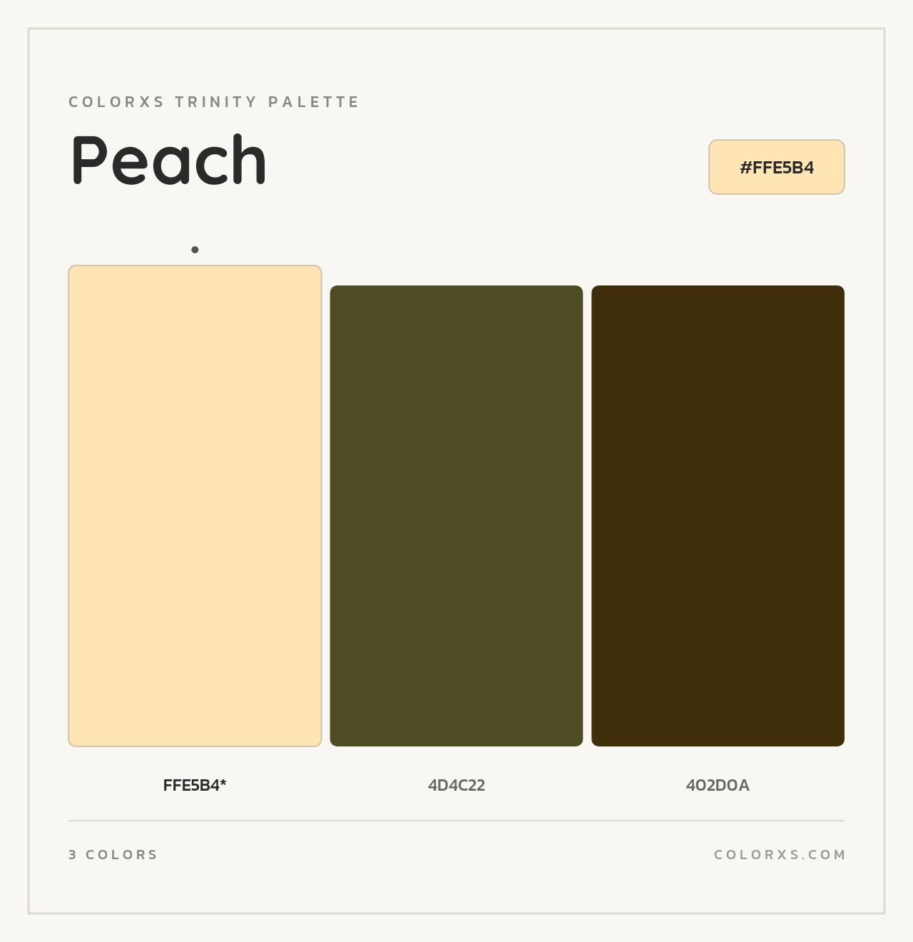 Peach - Colorxs Trinity Palette