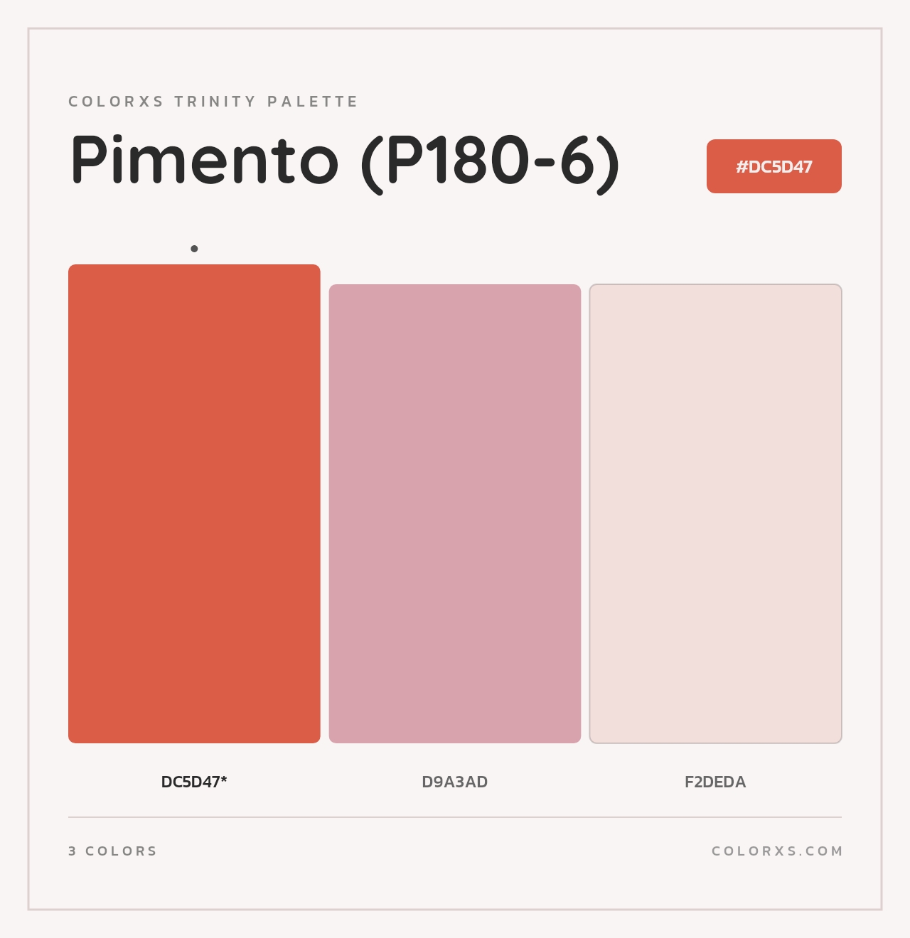 Pimento (P180-6) - Colorxs Trinity Palette