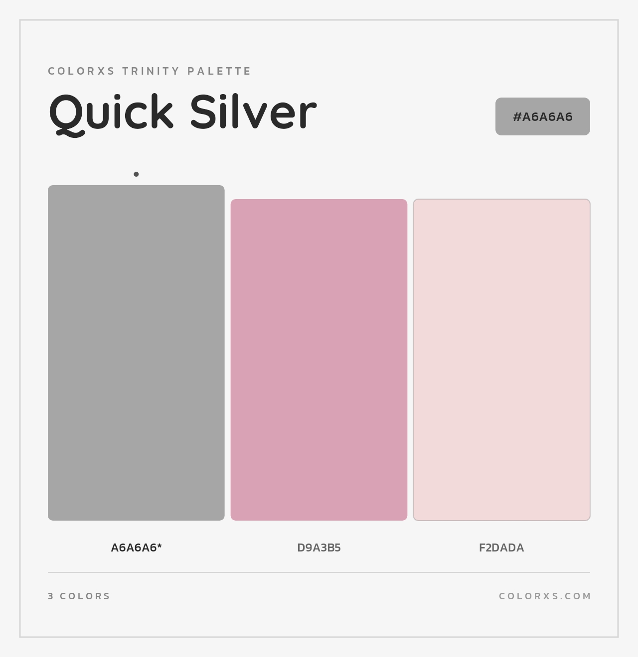 Quick Silver - Colorxs Trinity Palette