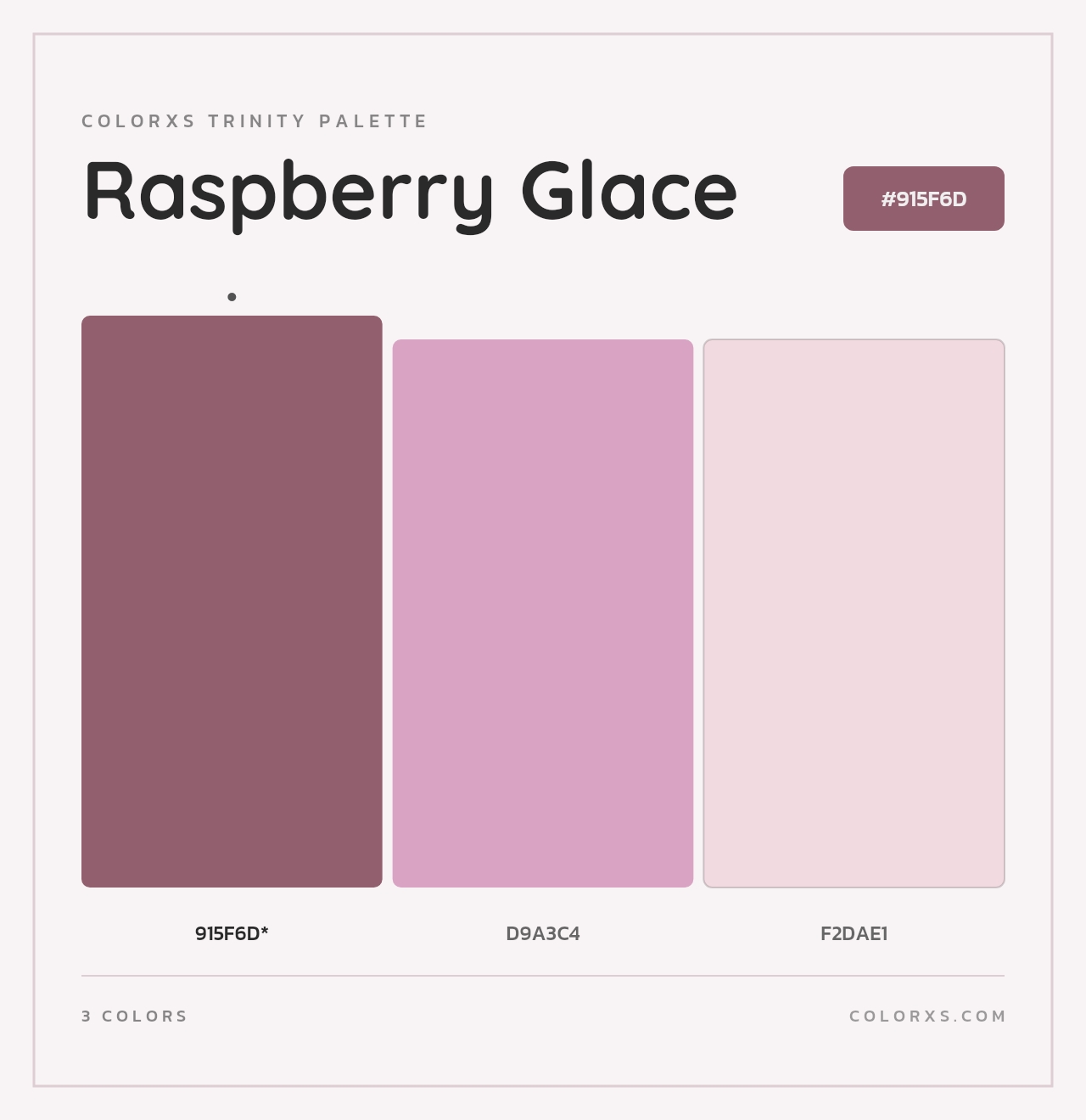 Raspberry Glace - Colorxs Trinity Palette