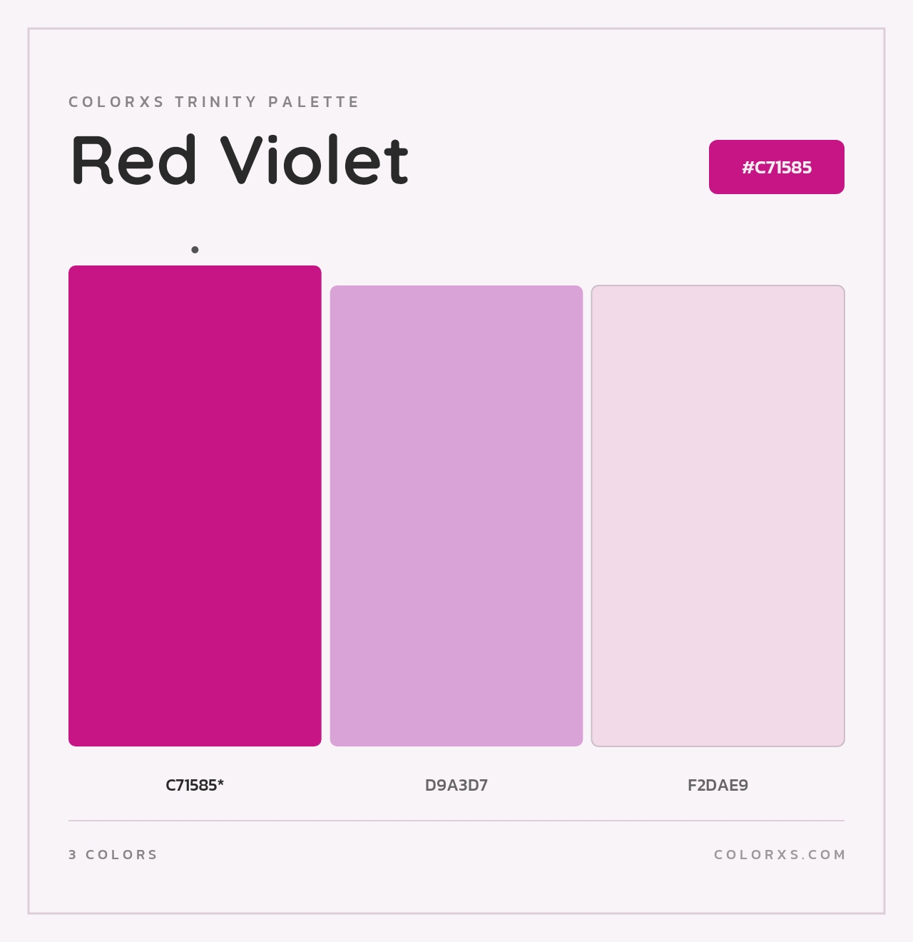 Red Violet - Colorxs Trinity Palette