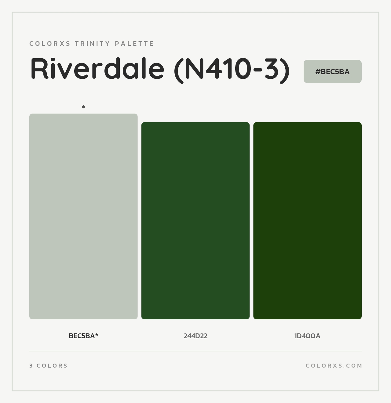 Riverdale (N410-3) - Colorxs Trinity Palette