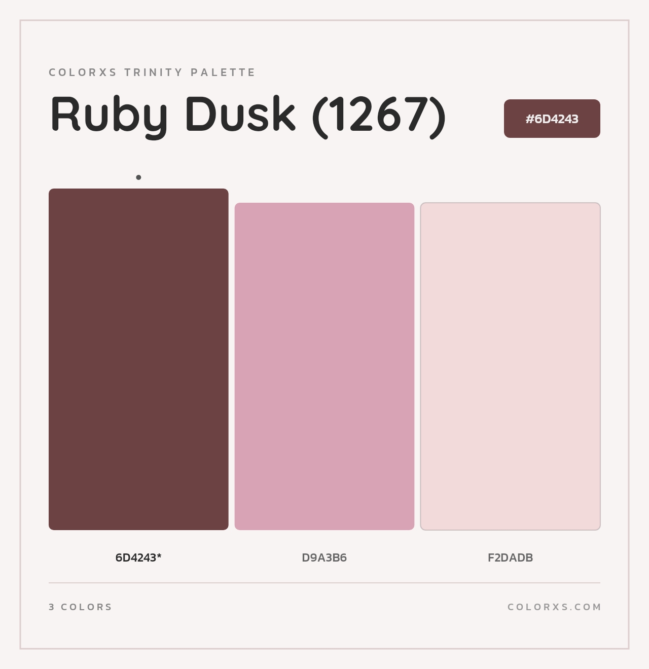 Ruby Dusk (1267) - Colorxs Trinity Palette
