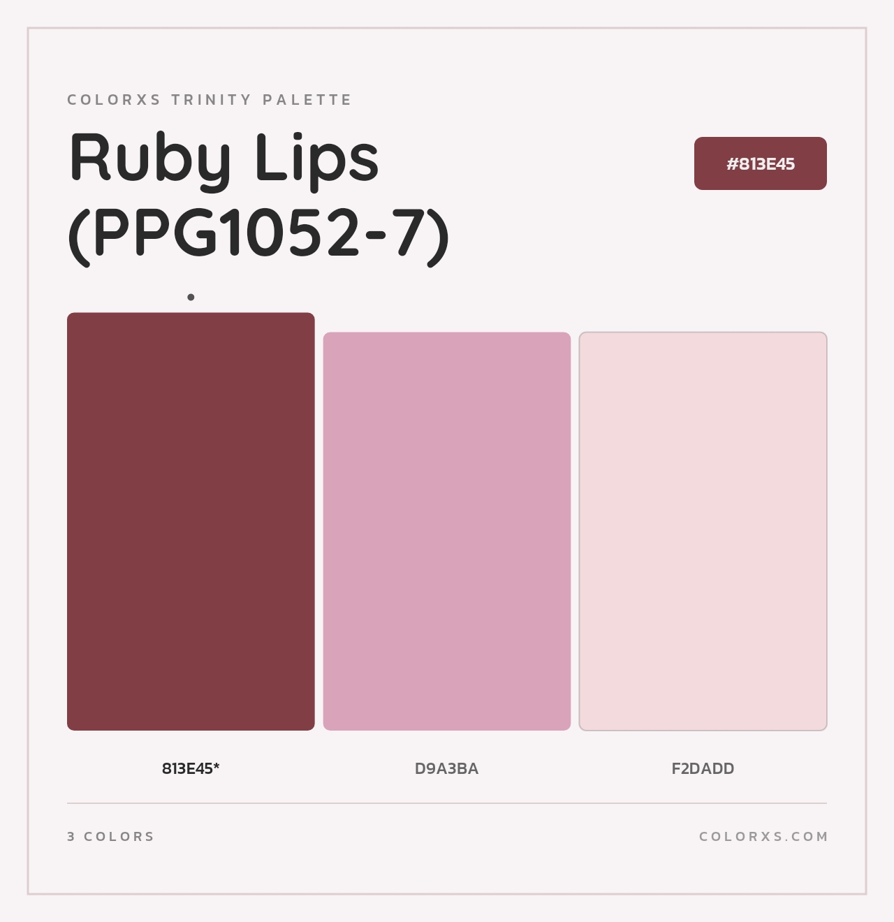 Ruby Lips (PPG1052-7) - Colorxs Trinity Palette
