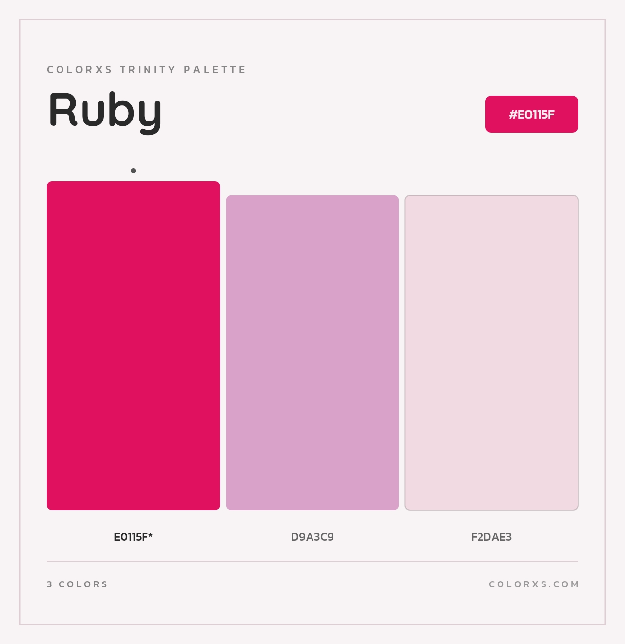 Ruby - Colorxs Trinity Palette