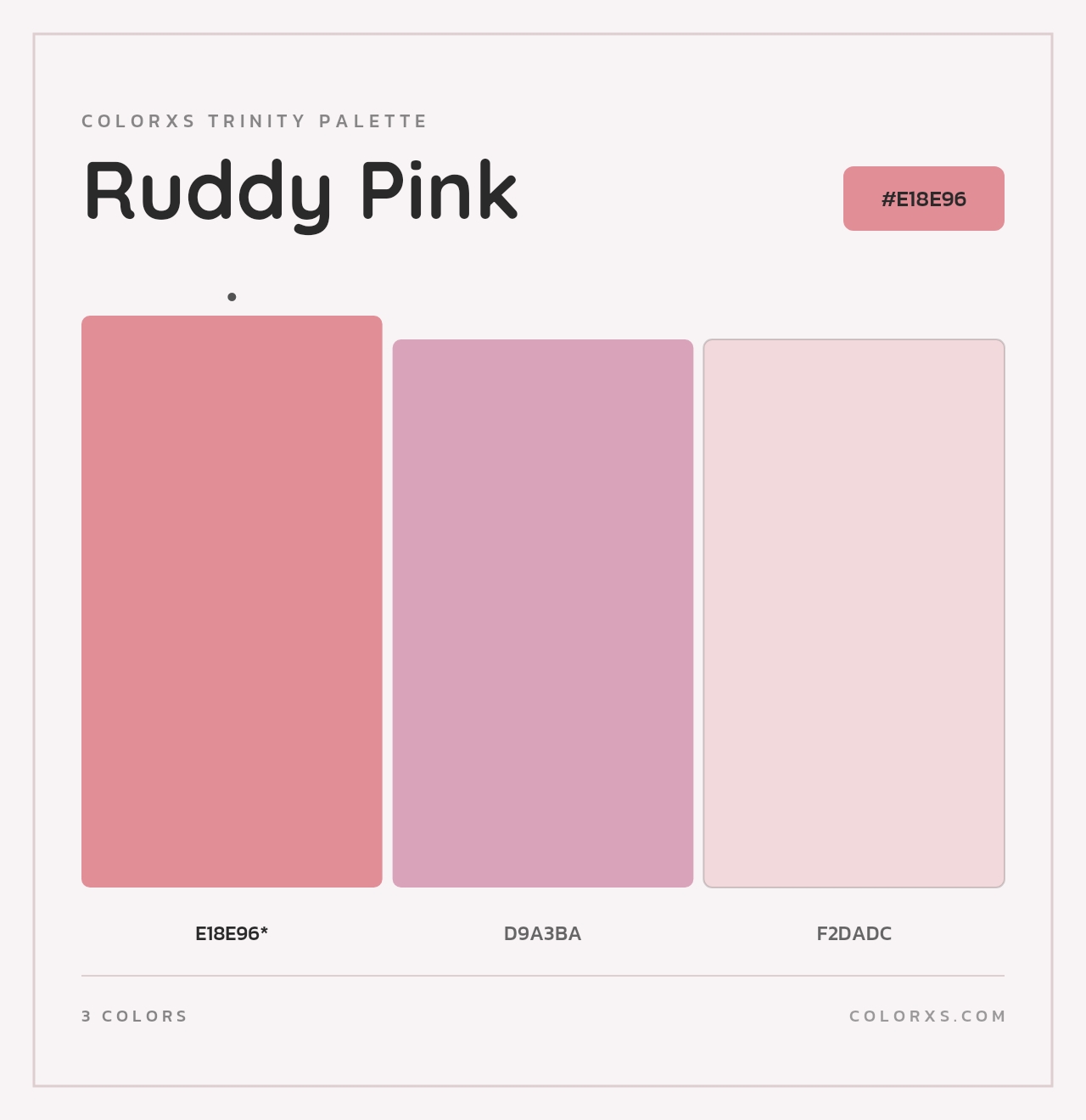 Ruddy Pink - Colorxs Trinity Palette