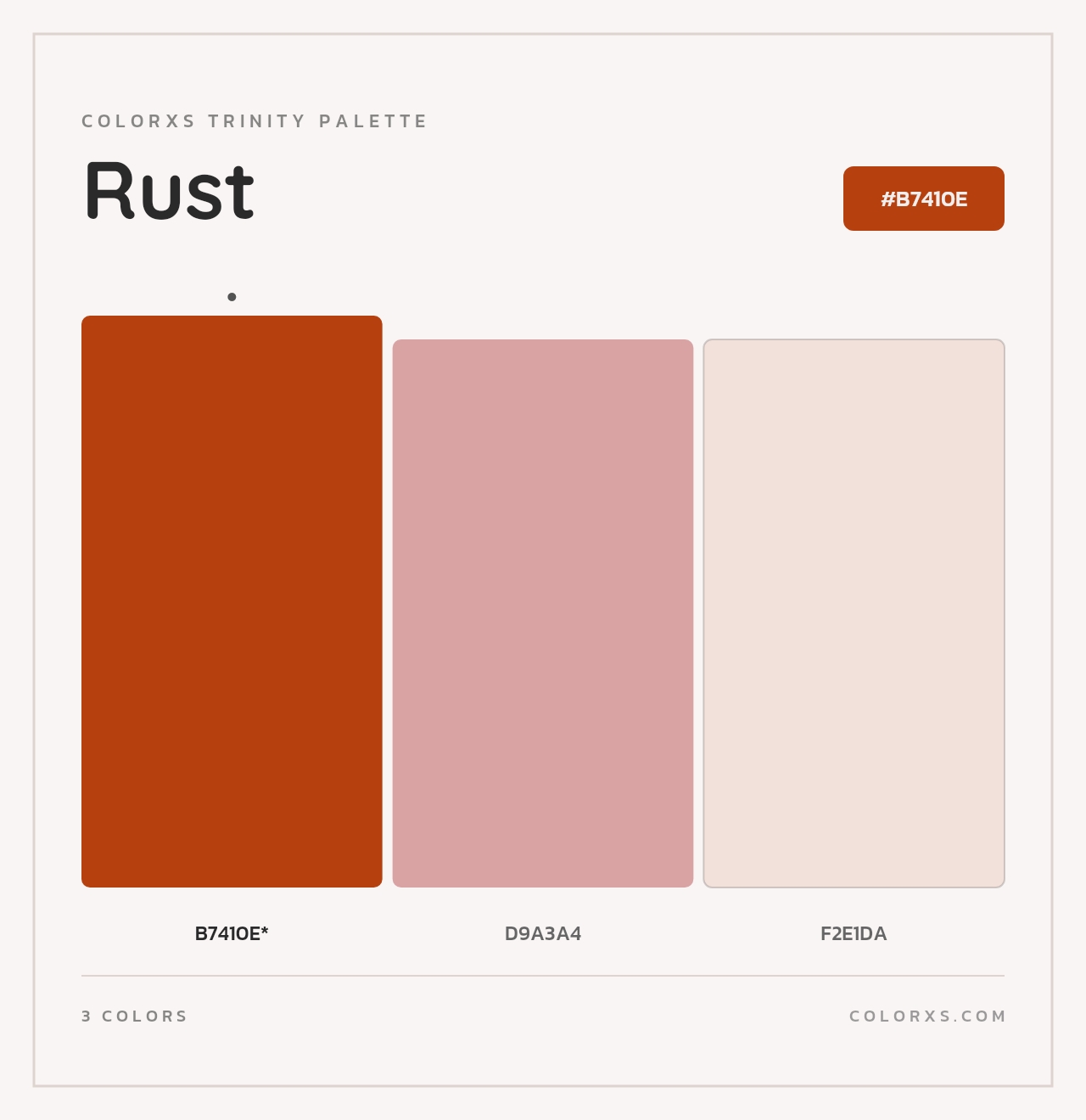 Rust - Colorxs Trinity Palette