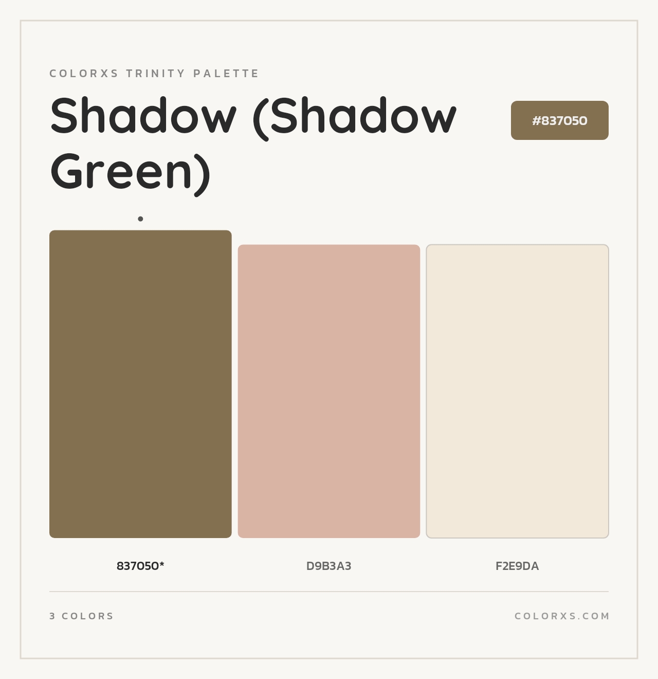 Shadow (Shadow Green) - Colorxs Trinity Palette