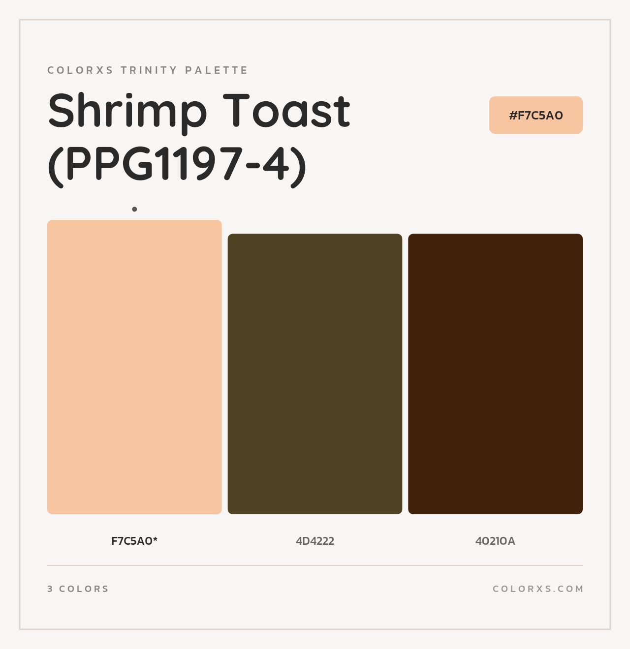 Shrimp Toast (PPG1197-4) - Colorxs Trinity Palette