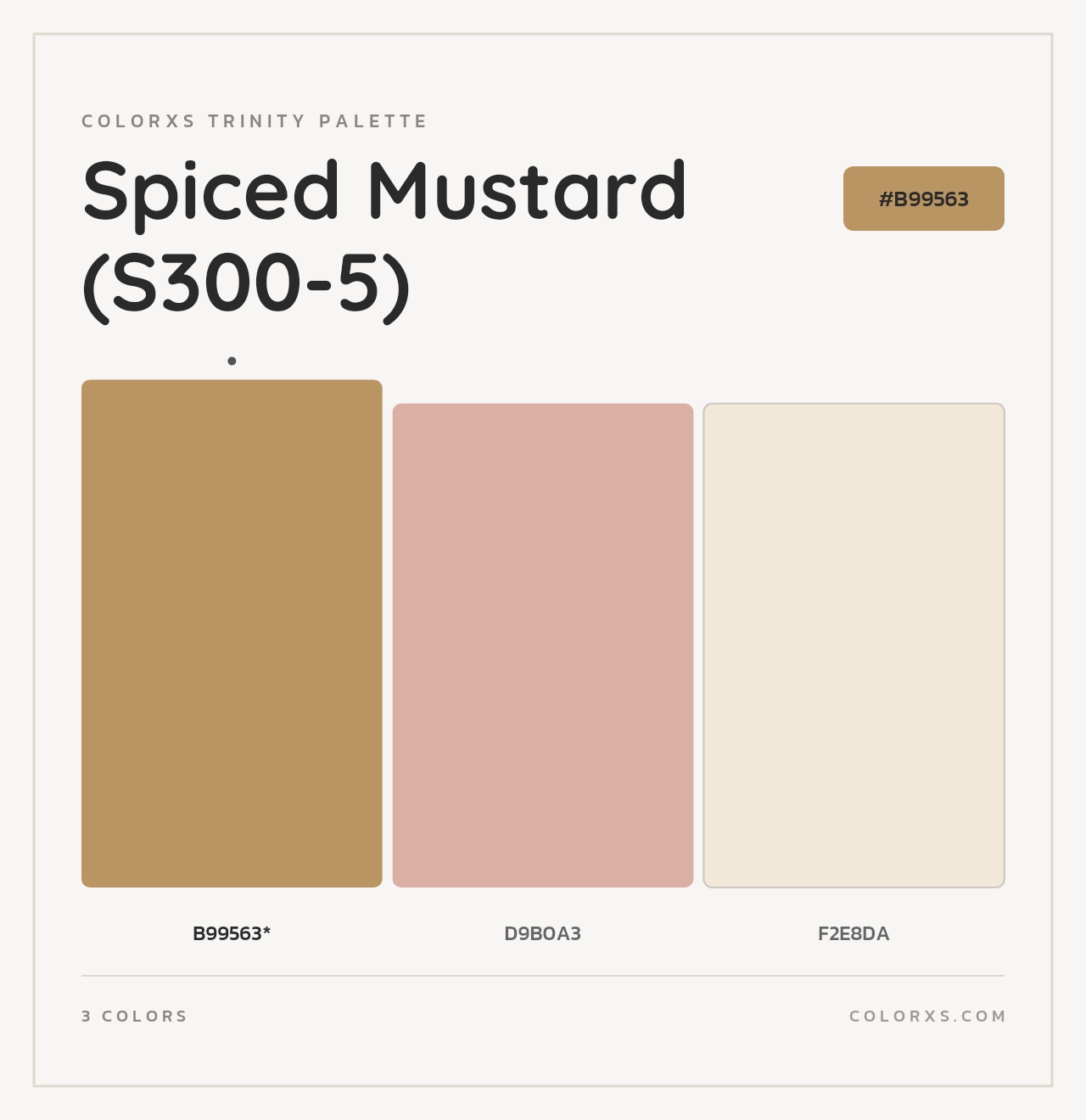 Spiced Mustard (S300-5) - Colorxs Trinity Palette