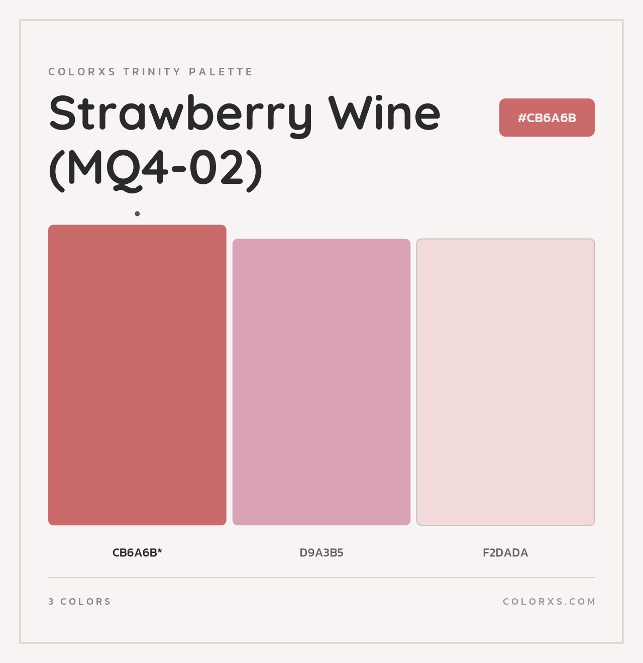 Strawberry Wine (MQ4-02) - Colorxs Trinity Palette